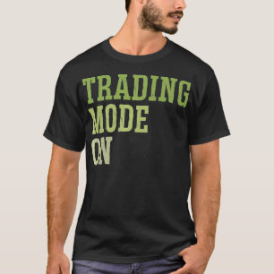 T-shirt Mode Négociation Sur Le Marché Stock Jour D'Invest