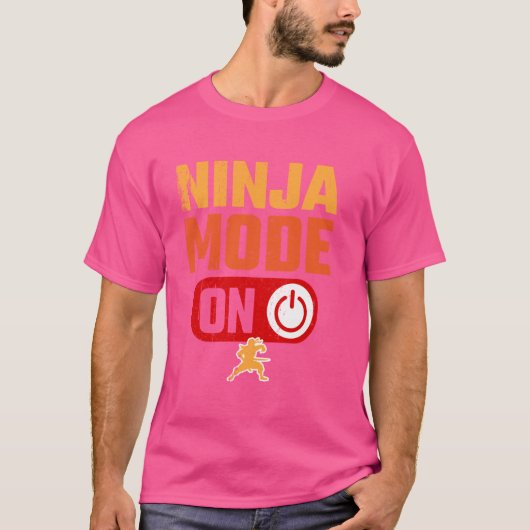 T-shirt Mode Ninja Sur Warrior Funny (Devant)