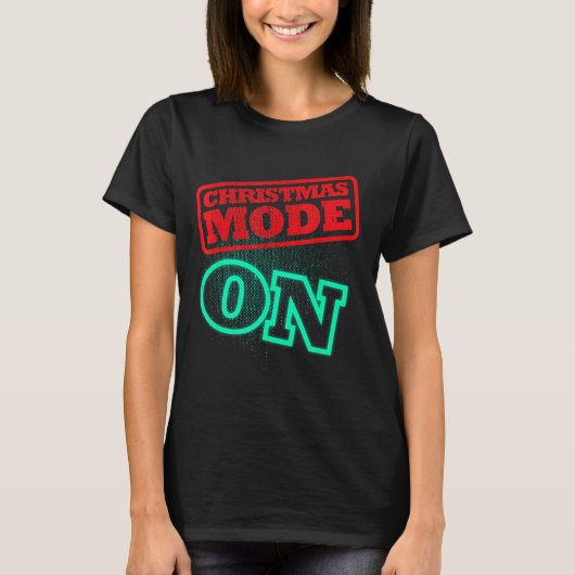 T-shirt Mode Noël Activé (Devant)