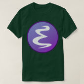 T-shirt Mode noir de l'icône GNU Emacs (Design devant)