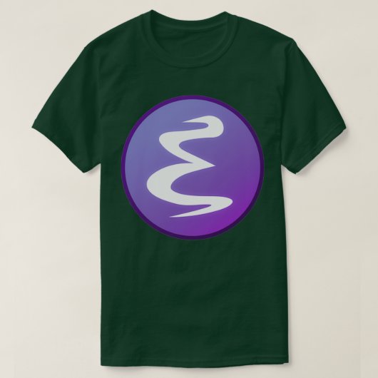 T-shirt Mode noir de l'icône GNU Emacs (Design devant)