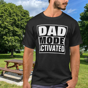 T-shirt Mode Papa Activé Gras Noir Blanc