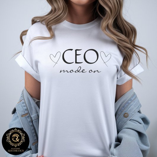 T-shirt Mode PDG Activé Citation de Patron Élégance Décont