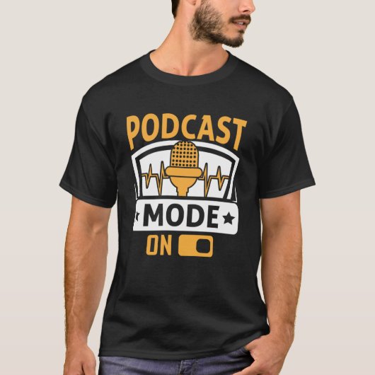 T-shirt Mode Podcast Sur Podcaster Podcasting Intervieweur (Devant)