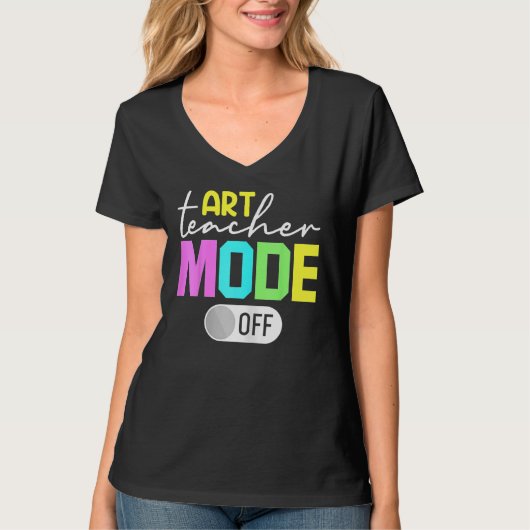 T-shirt Mode Professeur d'Art Désactivé (Devant)