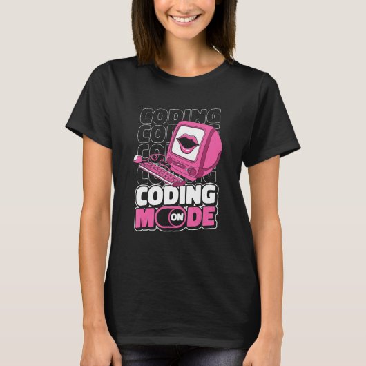 T-shirt Mode programmeur activé Programmation Codage Déve (Devant)