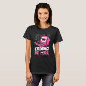 T-shirt Mode programmeur activé Programmation Codage Déve (Devant entier)