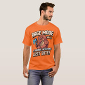 T-shirt Mode Rage Maxed - Pixel Art Komodo Dragon Warrior (Devant entier)