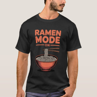 T-shirt Mode Ramen Drôle Activé Nouilles Anime Joueur Amat