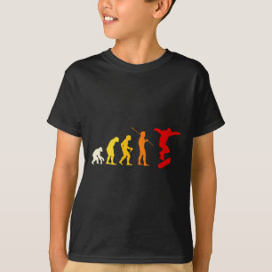 T-shirt Mode Skateboard Cadeau Skateur Adolescent Enfants