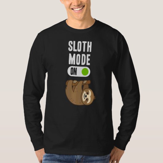 T-shirt Mode Sloth sur animal (Devant)