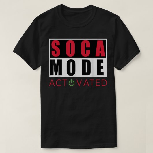 T-shirt Mode Soca Carnaval cool activé (Design devant)