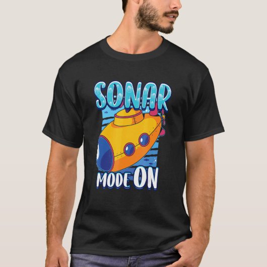 T-shirt Mode sonar Sur Le Biologiste Marin Sous-Marin Futu (Devant)