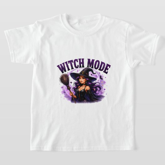 T-shirt ✨ Mode Sorcière Activée Citation Halloween 🧙 (Poser)
