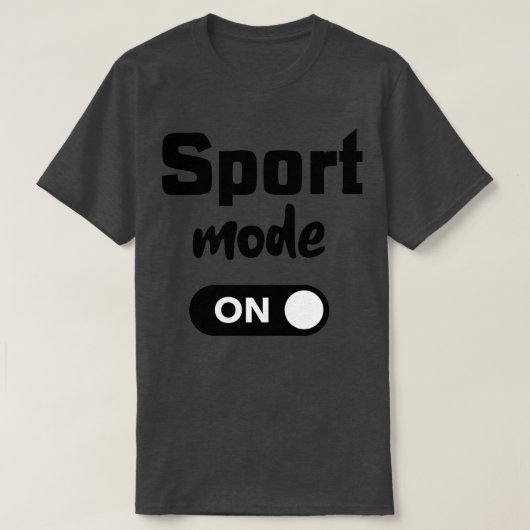 T-shirt Mode Sport en noir (Design devant)