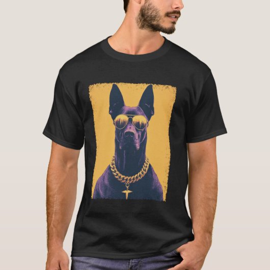 T-shirt Mode tendance doberman drôle (Devant)