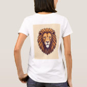 T-shirt Mode un emblème de lion géométrique pour un soutie (Dos)
