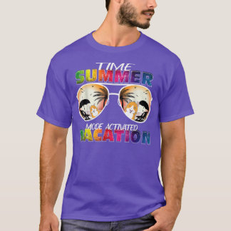 T-shirt Mode vacances Activé Été amour Lunettes de soleil