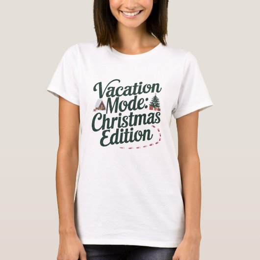 T-shirt Mode vacances : Édition Noël (Devant)