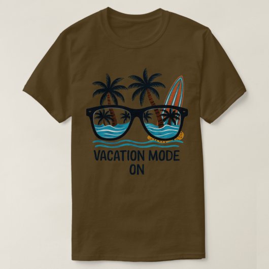 T-shirt mode vacances sur 2 (Design devant)