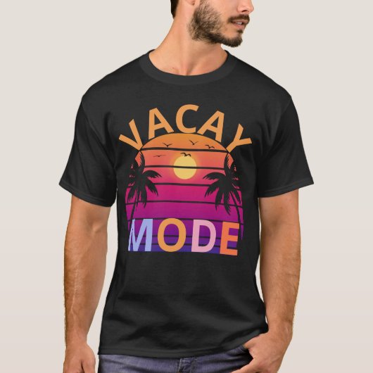 T-shirt Mode Vacay Activé Vacances Été (Devant)