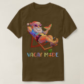 T-shirt Mode Vacay Santa Claus Sur Le Transat De Plage Man (Design devant)