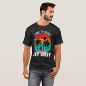 T-shirt Mode Vacay Temps Pour Profiter De Key West Retro (Devant entier)