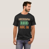 T-shirt Mode Vidéographie Sur Conception De Batterie (Devant entier)
