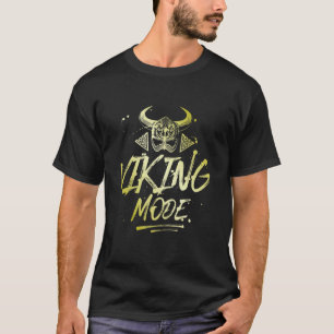 T-shirt Mode Viking Workout Gold Valhalla Odin Motivation