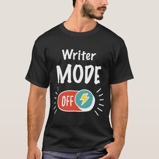 T-shirt Mode Writer Activé pour l'écriture dynamique et mo (Devant)