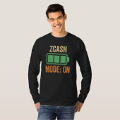 T-shirt Mode Zcash activé sur Crypto (Devant entier)