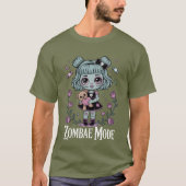 T-shirt Mode Zombie Fille imprimé (Devant)