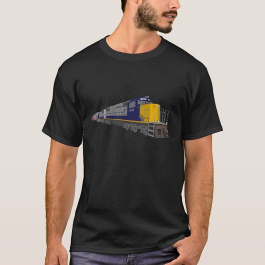 T-shirt  Modèle 3D: Train de marchandises: Chemin de fer : (Devant)