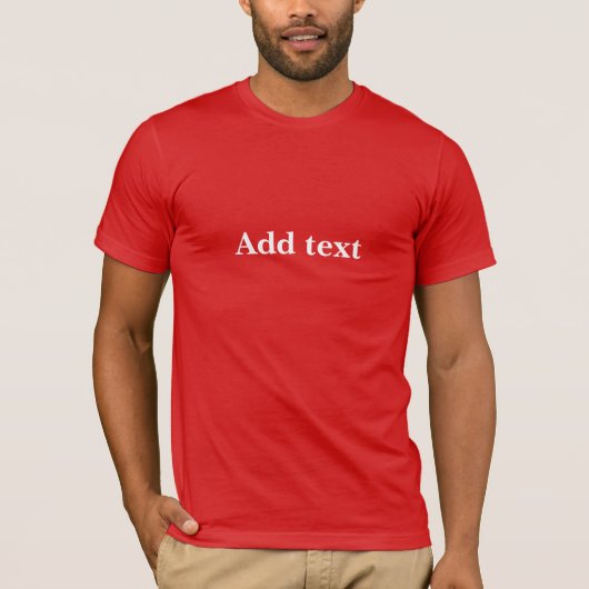 T-shirt Modèle, Ajouter du texte à personnaliser. (Devant)