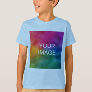 T-shirt Modèle bleu clair personnalisé Ajouter un texte ph