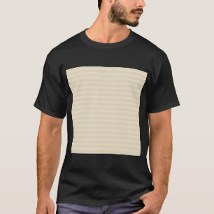 T-shirt Modèle bronzage beige de rayure de couleur