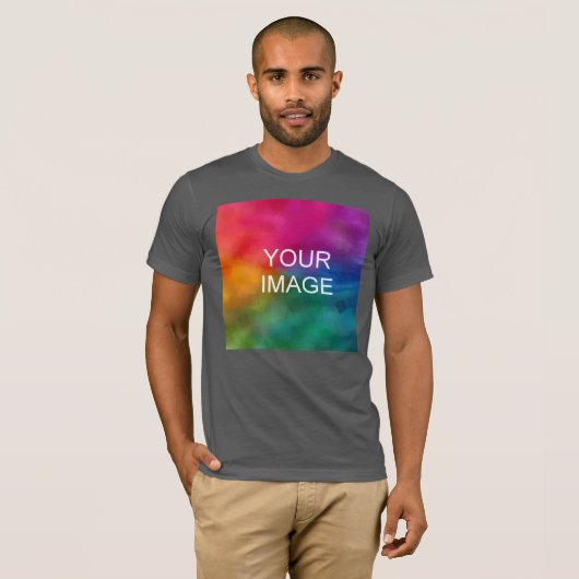 T-shirt Modèle couleur Asphalt personnalisable Ajouter un  (Devant entier)