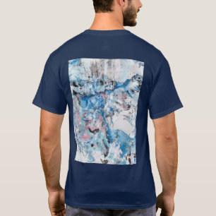 T-shirt Modèle couleur bleu marine Abstrait personnalisé