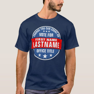 T-shirt Modèle de campagne personnalisé
