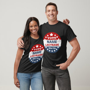 T-shirt Modèle de campagne personnalisé