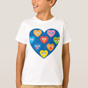 T-shirt Modèle de cœurs de la Saint-Valentin de Sesame Str
