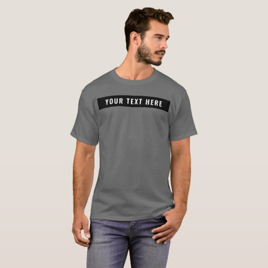T-shirt Modèle de conception avant Ajouter votre texte Bas (Devant entier)