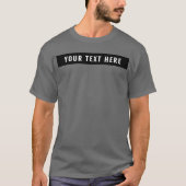 T-shirt Modèle de conception avant Ajouter votre texte Bas (Devant)