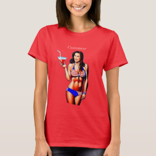 T-shirt Modèle de conditionnement physique en bikini patri