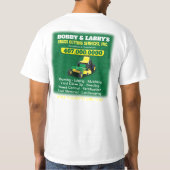 T-shirt Modèle de coupe de l'herbe d'entretien paysager Dr (Dos)