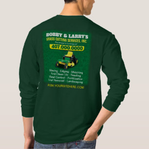 T-shirt Modèle de coupe de l'herbe d'entretien paysager Dr