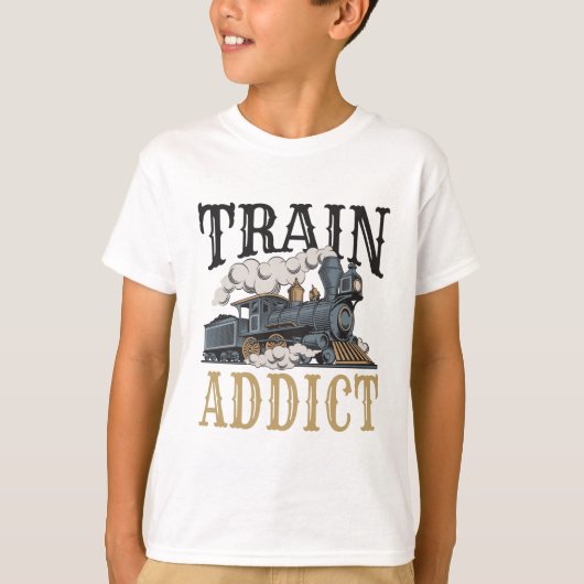 T-shirt Modèle de dépendance ferroviaire Hobbyiste ferrovi (Devant)