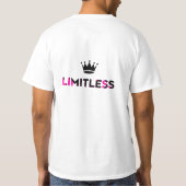 T-shirt Modèle de devis motivationnel sans limites (Dos)