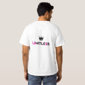 T-shirt Modèle de devis motivationnel sans limites (Dos entier)
