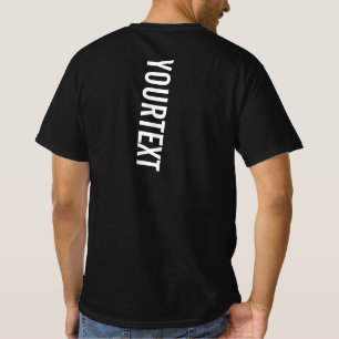 T-shirt Modèle de dos élégant avec grand texte pour hommes